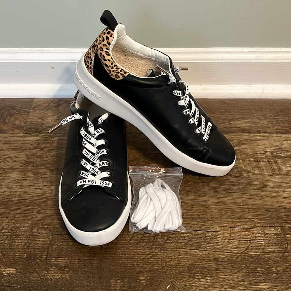 Size 9 Black Leopard Vintage Havana